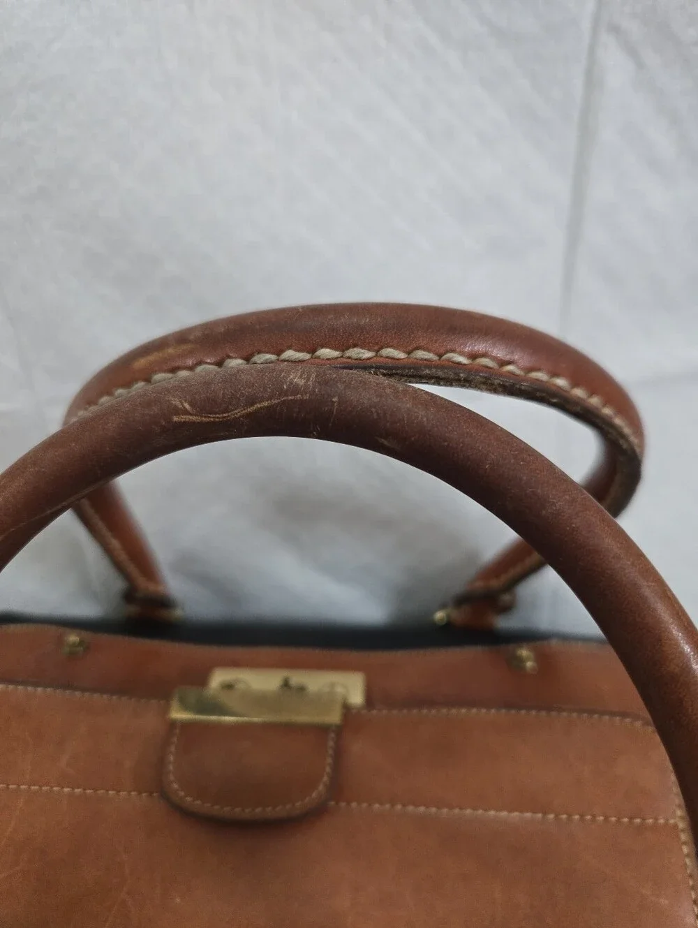 Dooney & Bourke Black and Brown Leather Doctor Satchel